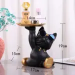 Chubby French Bulldog Tray tag1