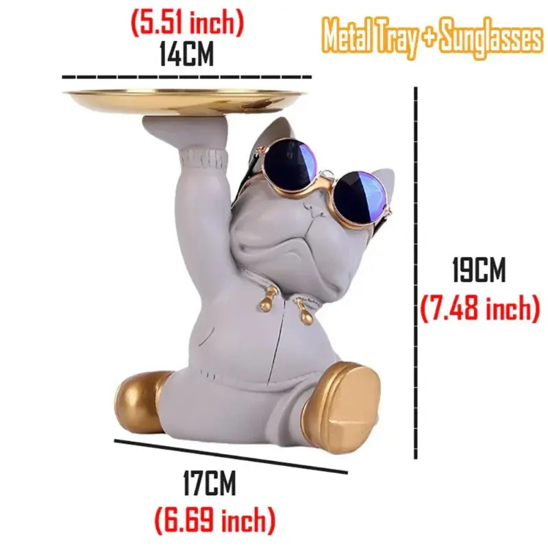 Chubby French Bulldog Tray tag1