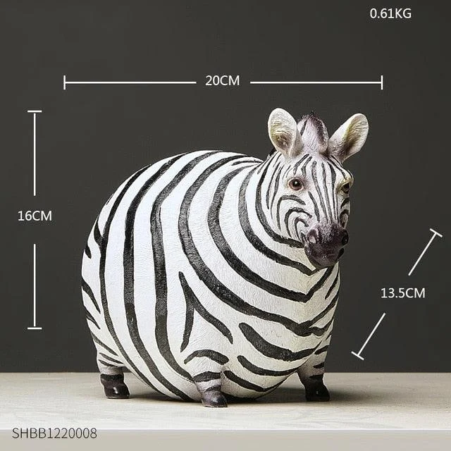 Chubby Zebra Figurine -  - #tag1#