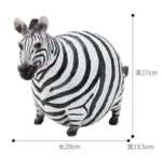Chubby Zebra Figurine tag1