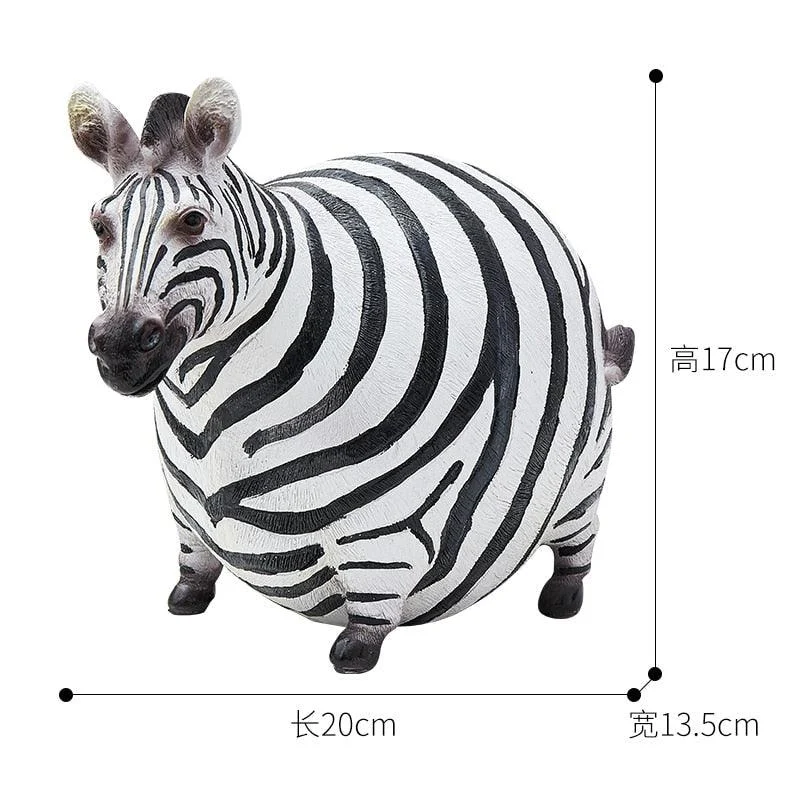 Chubby Zebra Figurine -  - #tag1#
