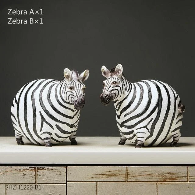 Chubby Zebra Figurine -  - #tag1#