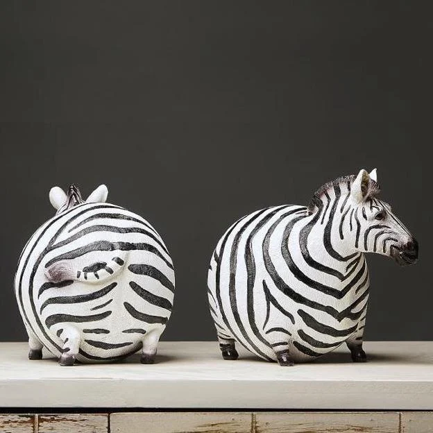 Chubby Zebra Figurine -  - #tag1#