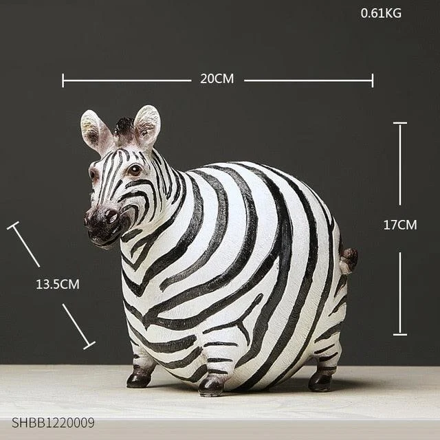 Chubby Zebra Figurine -  - #tag1#