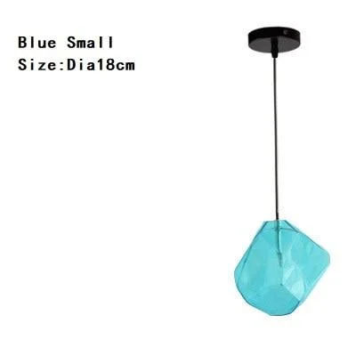 Chunk Of Crystal - Colorful Modern Glass Pendant Light -  - #tag1#