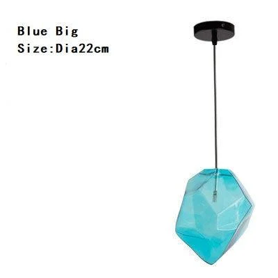 Chunk Of Crystal - Colorful Modern Glass Pendant Light -  - #tag1#