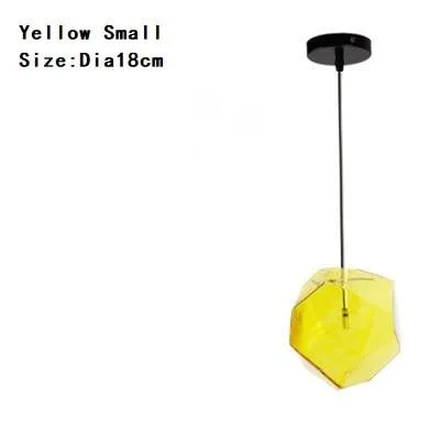 Chunk Of Crystal - Colorful Modern Glass Pendant Light -  - #tag1#