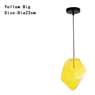 Chunk Of Crystal - Colorful Modern Glass Pendant Light -  - #tag1#