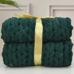 Chunky Hand Knitted Blanket tag1