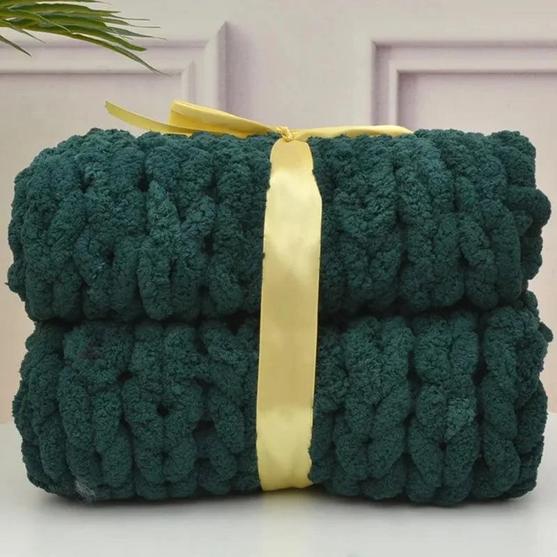 Chunky Hand Knitted Blanket -  - #tag1#