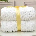 Chunky Hand Knitted Blanket tag1