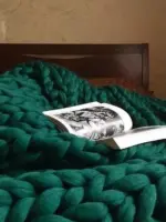 Chunky Knit Blanket Cozy Wool Throw for Every Space