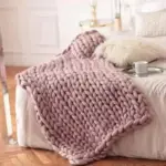 Chunky Knit Blanket Cozy Wool Throw for Every Space