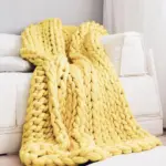 Chunky Knit Blanket Cozy Wool Throw for Every Space