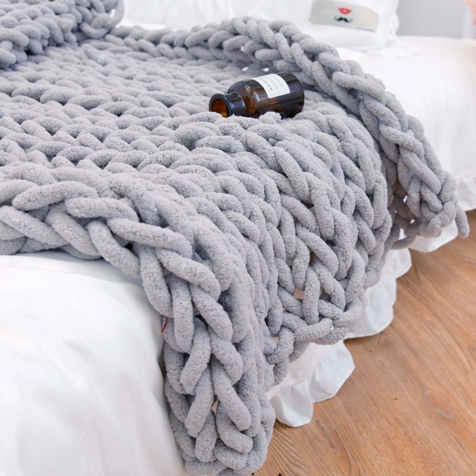 Chunky Knitted Blanket -