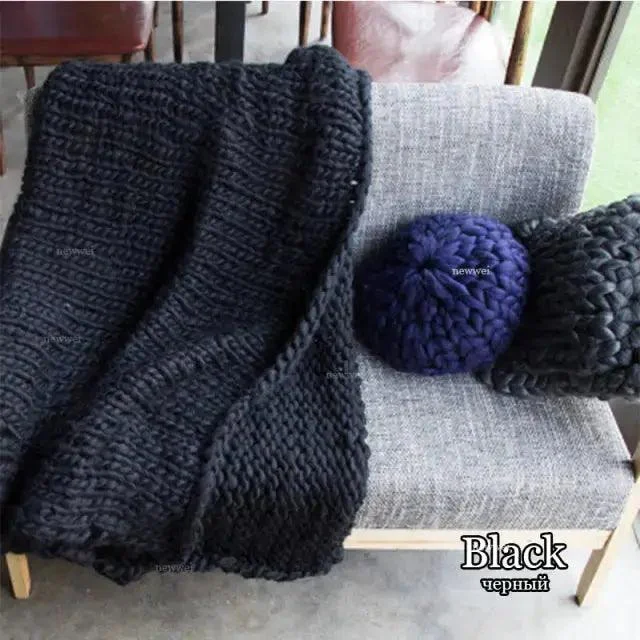 Chunky Wool Blanket -  - #tag1#