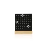 Circle Ornament Wooden Stand Calendar