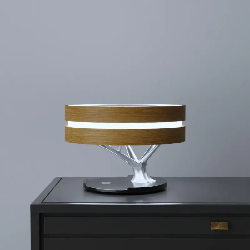 Circle of Life Lamp Round Wooden Table Lamp tag1