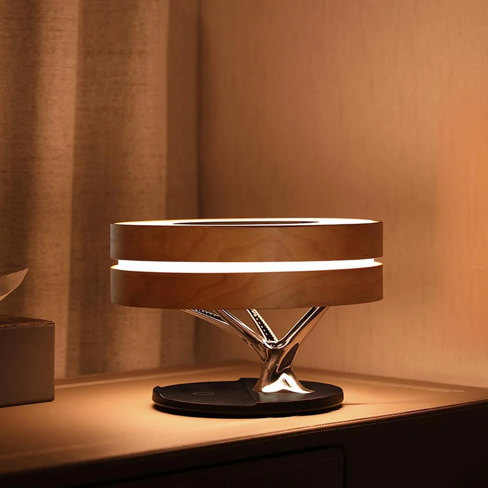 Circle of Life Lamp - Round Wooden Table Lamp -  - #tag1#