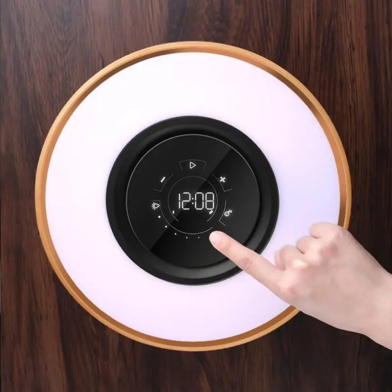 Circle of Life Lamp Round Wooden Table Lamp tag1