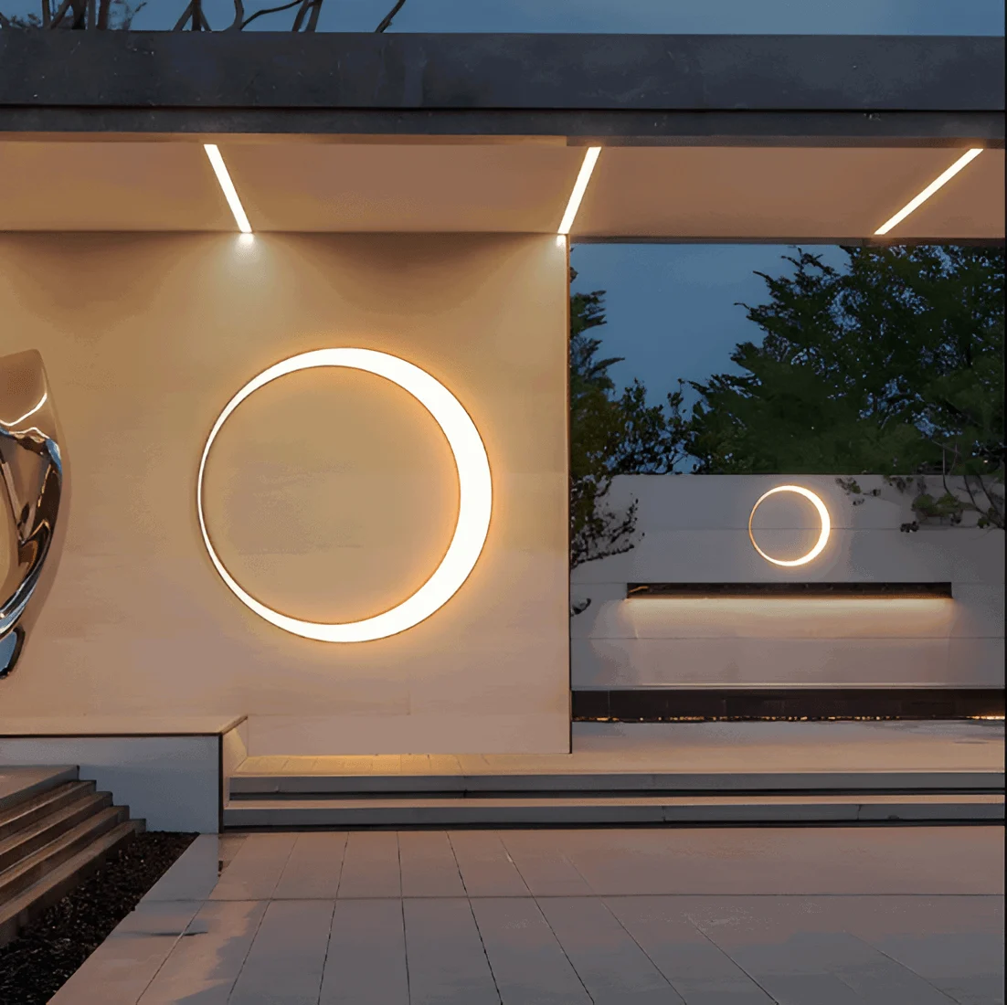 CircuLite Garden Lighting - Waterproof Circular Wall Lights - Outdoor Lights LED -  - #tag1#