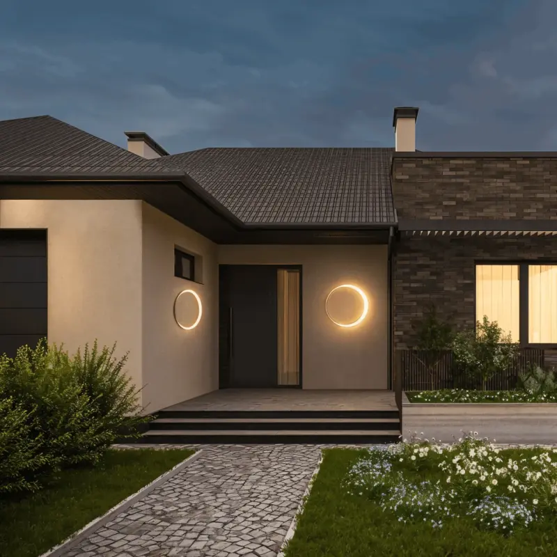 CircuLite Garden Lighting Waterproof Circular Wall Lights Outdoor Lights LED tag1