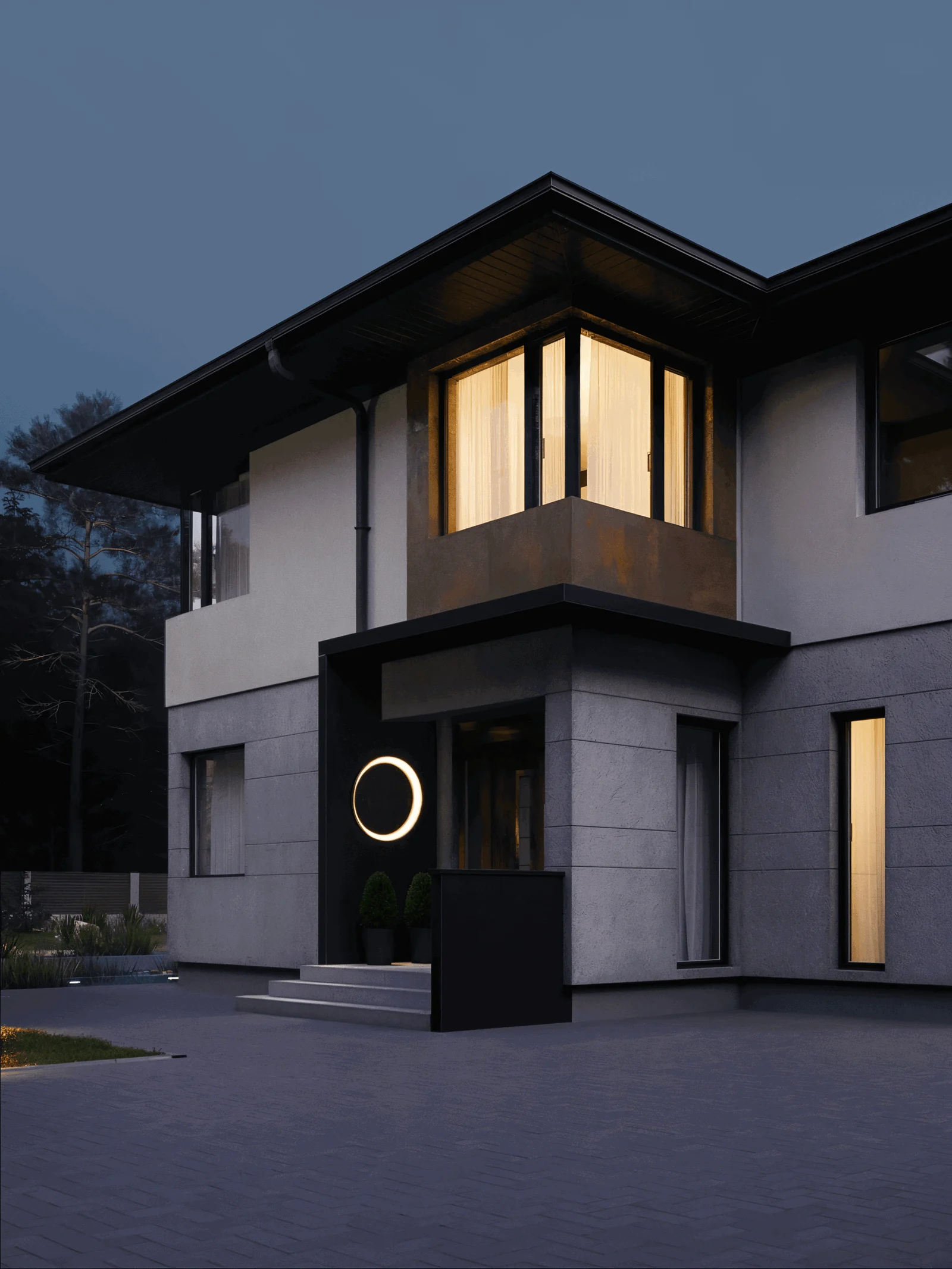 CircuLite Garden Lighting - Waterproof Circular Wall Lights - Outdoor Lights LED -  - #tag1#