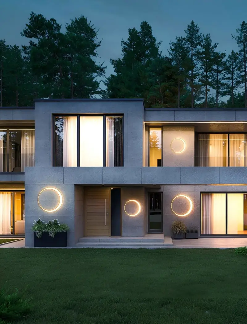 CircuLite Garden Lighting Waterproof Circular Wall Lights Outdoor Lights LED tag1