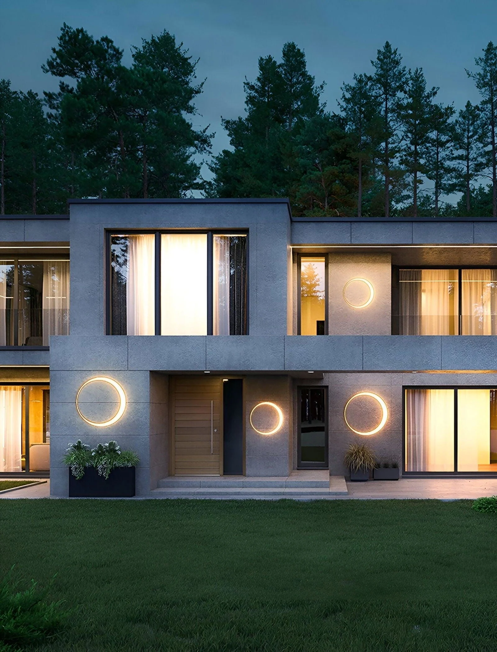 CircuLite Garden Lighting - Waterproof Circular Wall Lights - Outdoor Lights LED -  - #tag1#