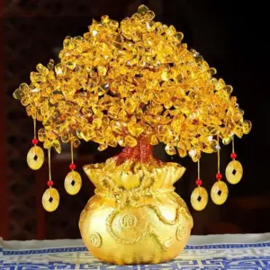 Citrine Crystal Tree Gemstone Ornament