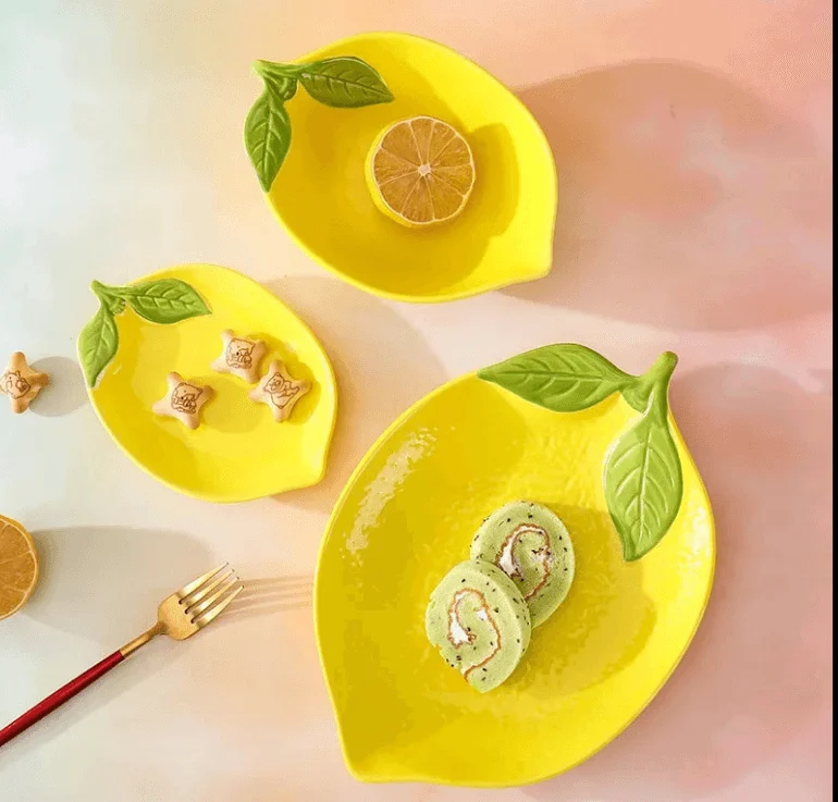 CitrusGlow - Lemon Ceramic Tableware -  - #tag1#