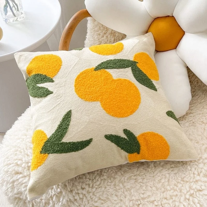 Citrus Woven Pillow Cover -  - #tag1#
