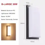 CityGlow Modern LED Outdoor Wall Lamps for Stylish Lighting tag1