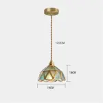 CkA5Vintage Kleurrijk Glas Luxe Hanger Licht Restaurant Bar Decoratie Ophanging Luminair Plafond Hangende Lamp Koffie Kroonluchter