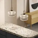 ClaChic_Hanging_Lamp_-_White_Gold_Nordic_Ribbed_Glass_Pendant_Light_-_-_tag1_-4176896 ClaChic Hanging Lamp White Gold Nordic Ribbed Glass Pendant Light tag1