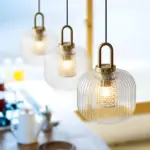 ClaChic_Hanging_Lamp_-_White_Gold_Nordic_Ribbed_Glass_Pendant_Light_-_-_tag1_-4176952 ClaChic Hanging Lamp White Gold Nordic Ribbed Glass Pendant Light tag1