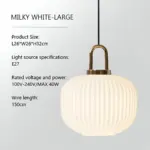 ClaChic_Hanging_Lamp_-_White_Gold_Nordic_Ribbed_Glass_Pendant_Light_-_-_tag1_-4177005 ClaChic Hanging Lamp White Gold Nordic Ribbed Glass Pendant Light tag1