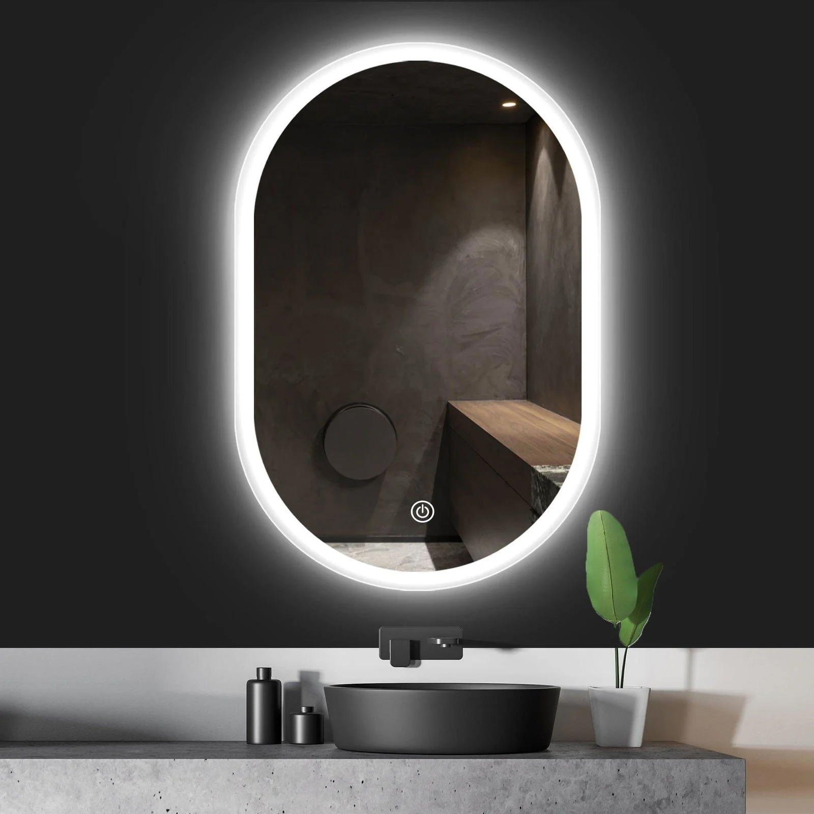 Claremonta  Oval LED Mirror - 