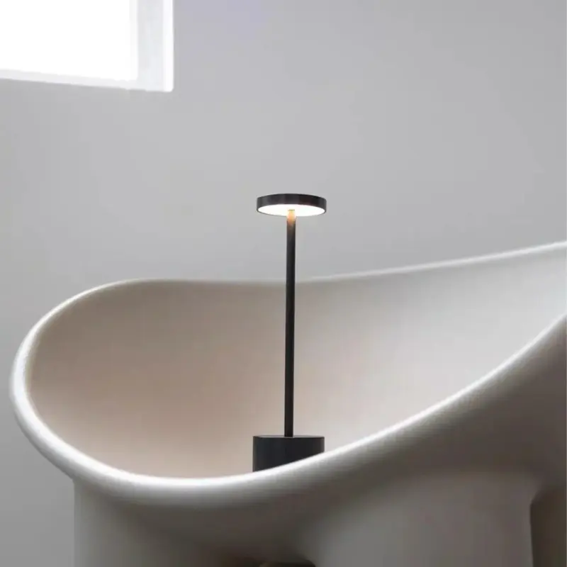 Classic Touch Sensor LED Table Lamp Rechargeable Cordless Desk Lamp 3 Color Adjustable Temperatures Modern Style 5b312428 703a 4ad3 8712 c6479dc1ac58