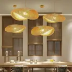 Classic Bamboo Chandelier Handmade Rattan Pendant Light