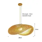 Classic Bamboo Chandelier Handmade Rattan Pendant Light