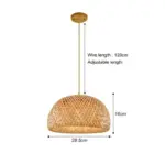 Classic Bamboo Chandelier Handmade Rattan Pendant Light