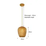 Classic Bamboo Chandelier Handmade Rattan Pendant Light