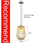 Classic Bamboo Chandelier Handmade Rattan Pendant Light