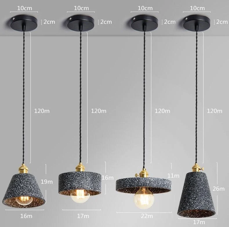 Classic Cement Pendant Lamps -  - #tag1#