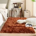 Classic_Color_Red_Black_Plush_Rugs_Long_Hair_Carpet_Mat_Floor_Living_Room_-_-4159059 Classic Color Red Black Plush Rugs Long Hair Carpet Mat Floor Living Room