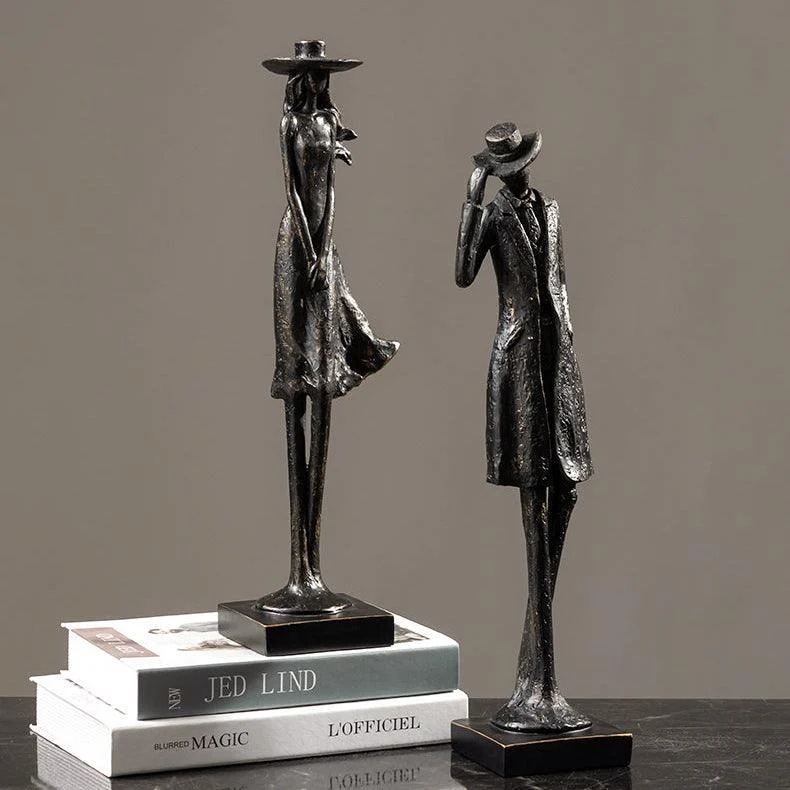 Classic Lady and Gentleman Sculpture -  - #tag1#