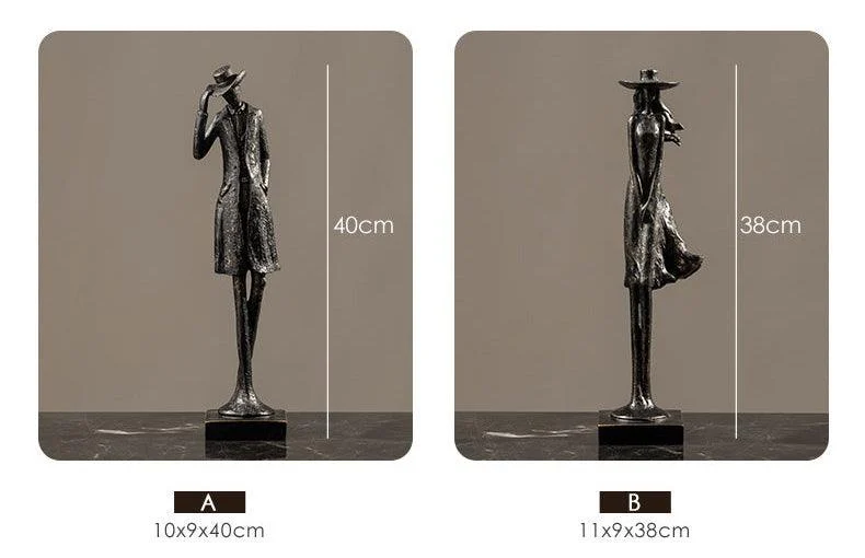 Classic Lady and Gentleman Sculpture -  - #tag1#