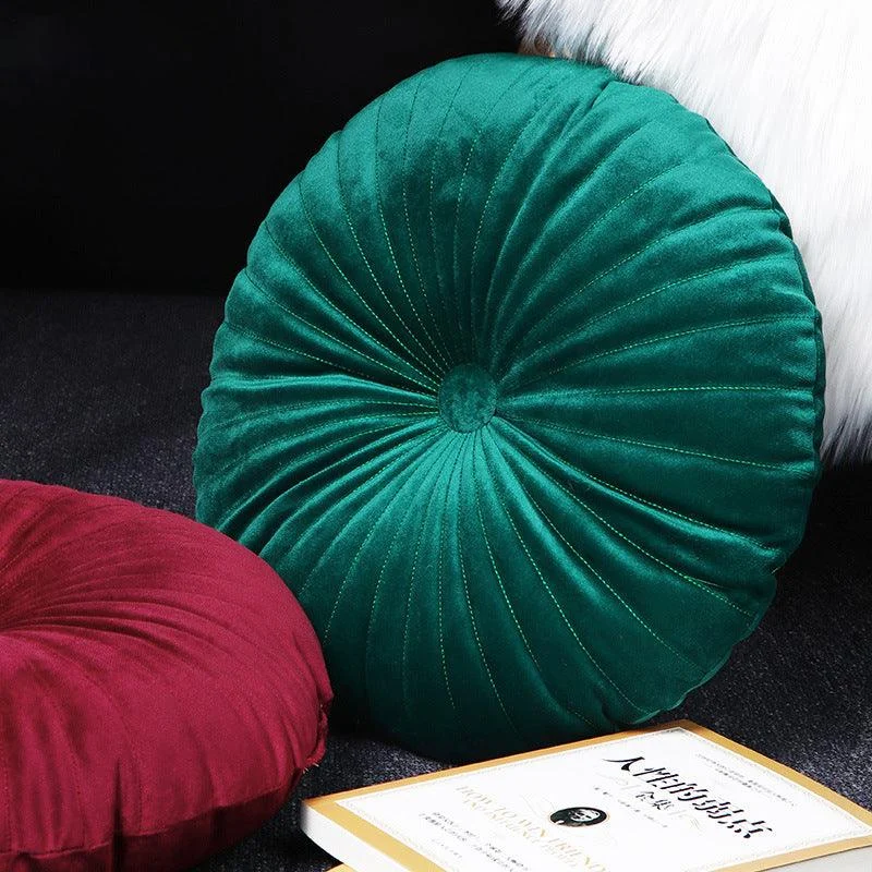 Classic Round Velvet Seat Cushion -  - #tag1#
