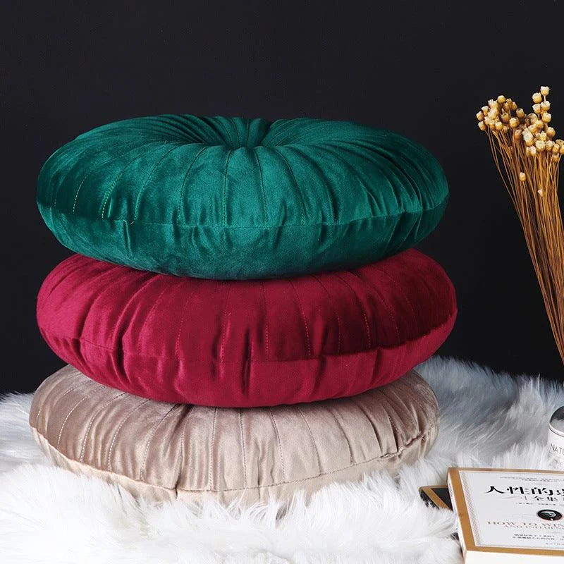 Classic Round Velvet Seat Cushion -  - #tag1#